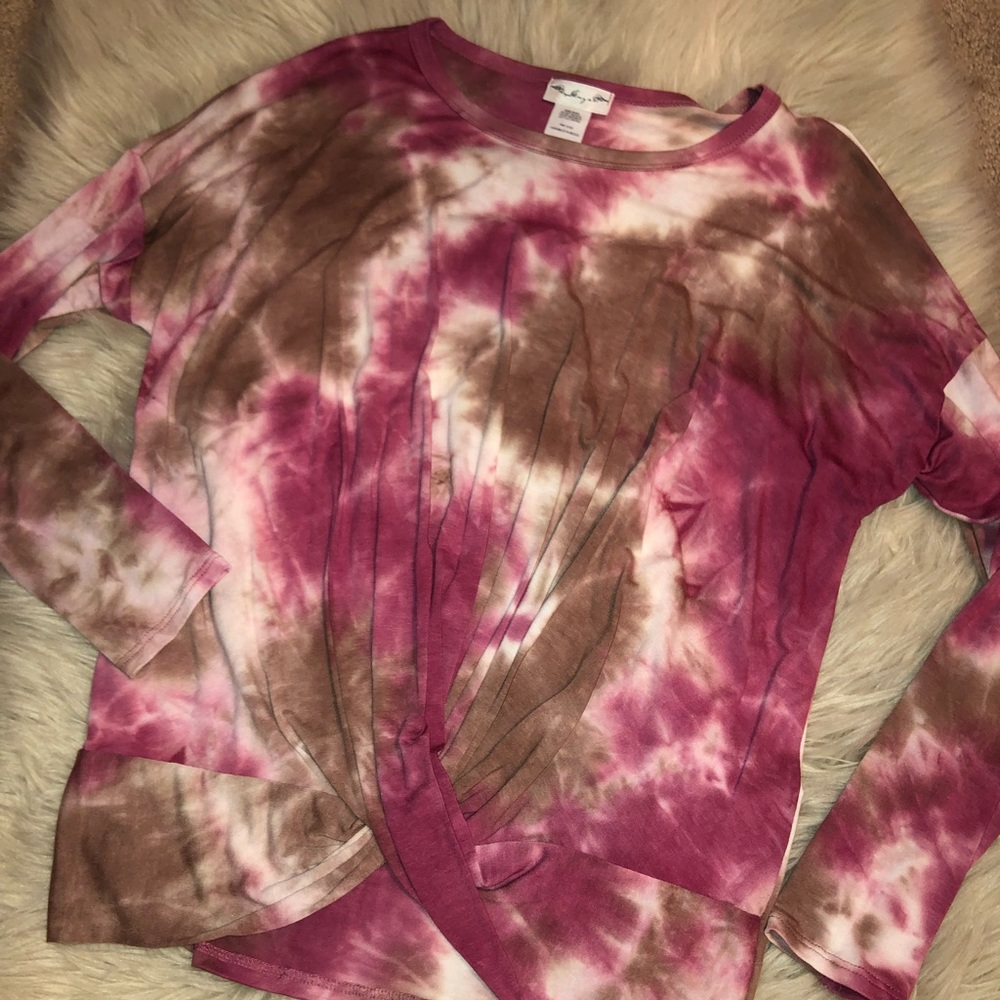 Boho Tie Dye Twist Bottom Top